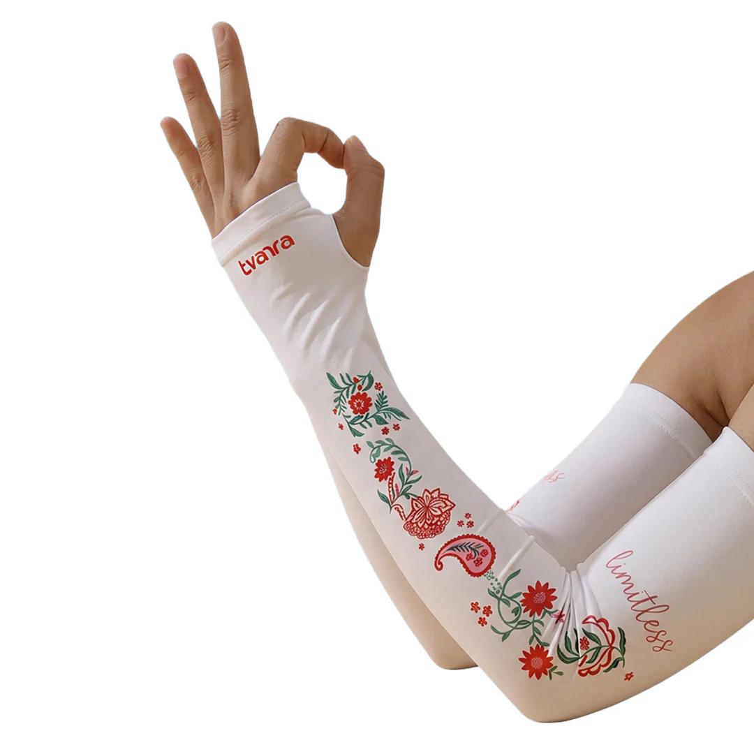Limitless Arm Sleeves for Women - White - Image 4