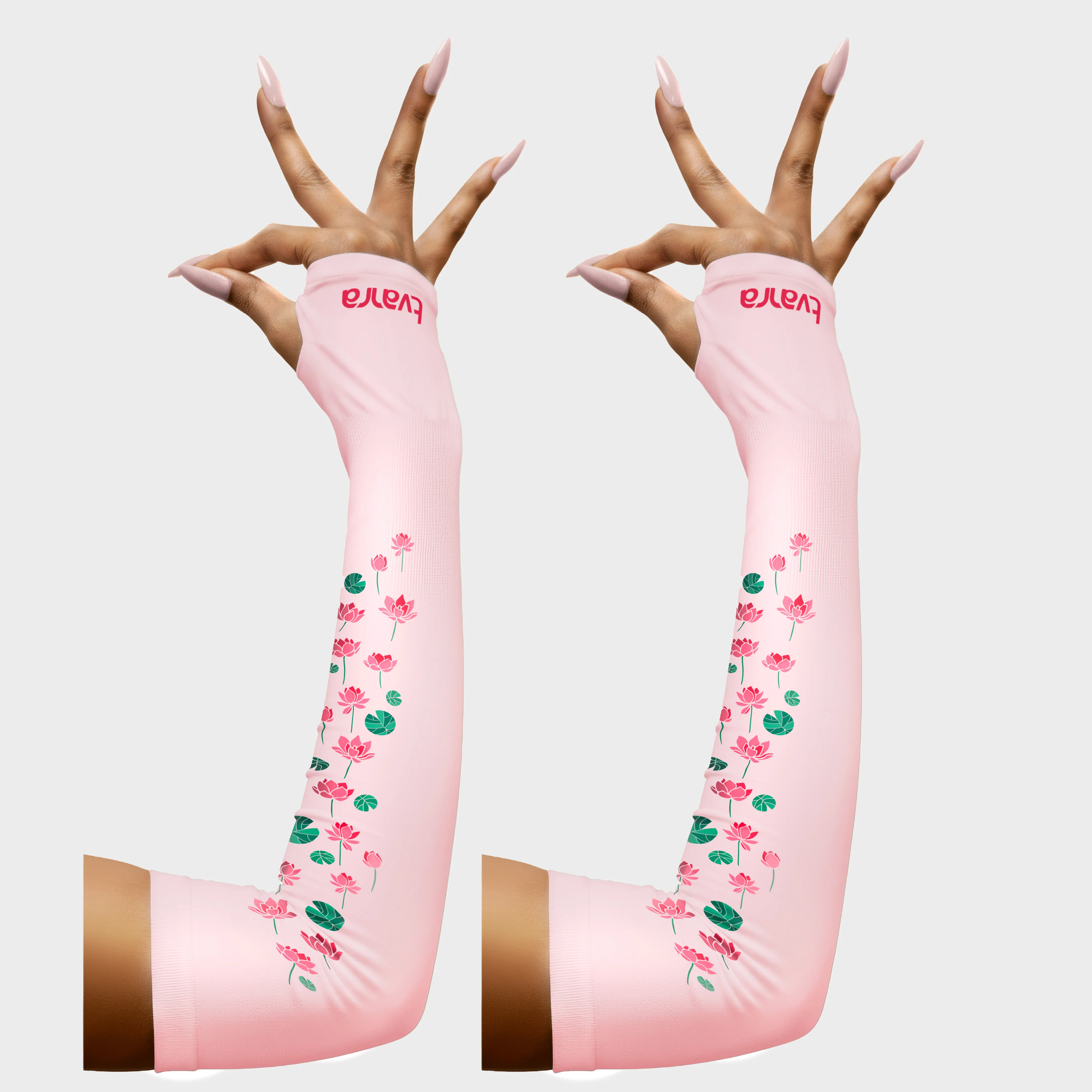 Padmaa Arm Sleeves for Ladies - Baby Pink - Image 6