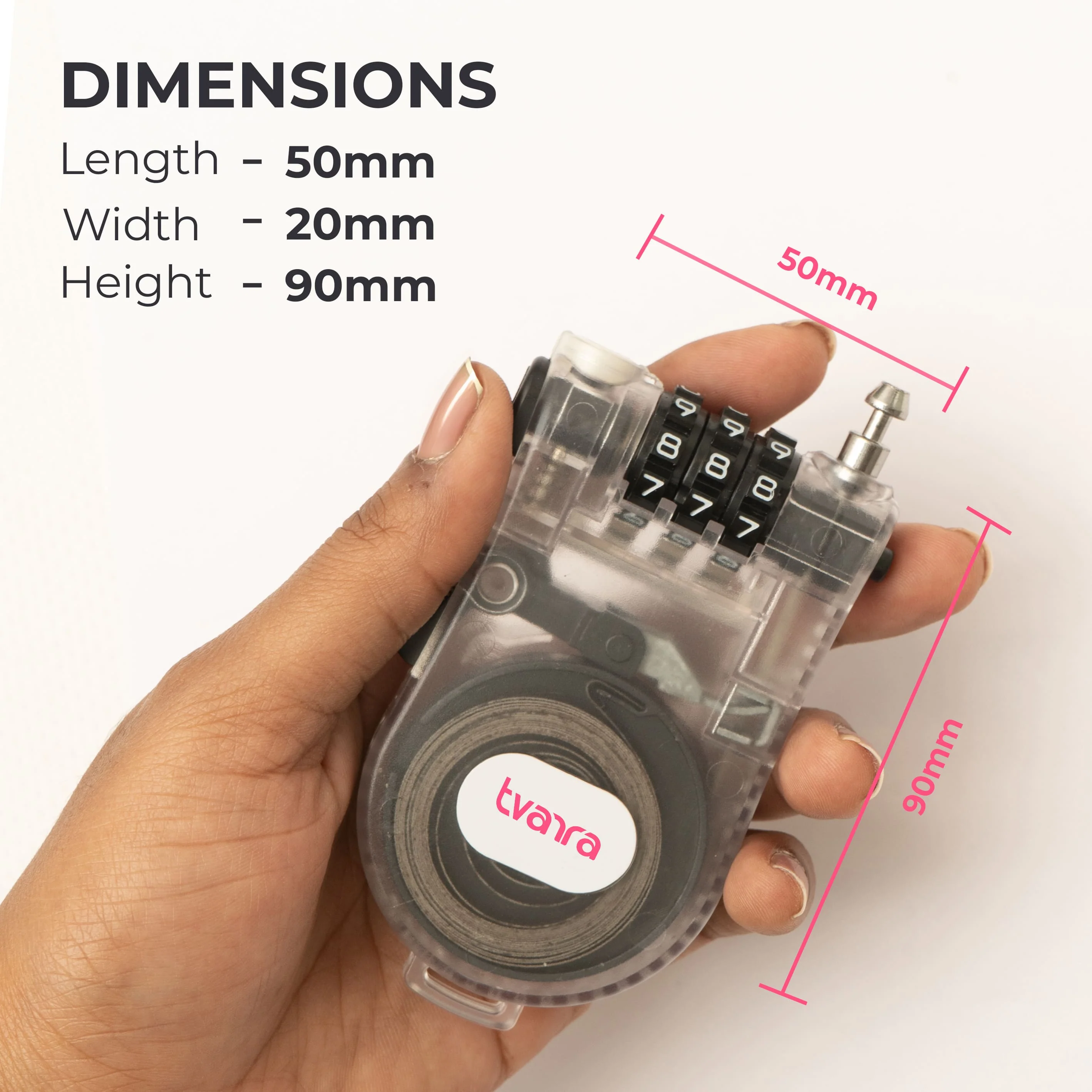 Tvarra Secure Loop Helmet Lock - Clear Core - Image 2